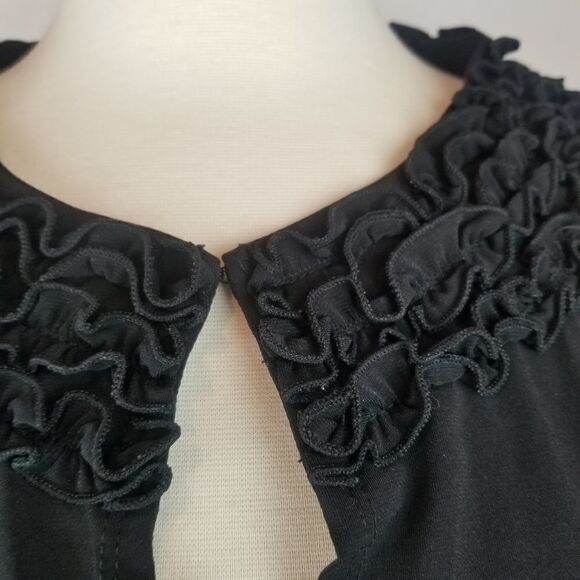 Black Little Cropped Polyester/Nylon Cardigan. Size S. - Picture 4 of 14